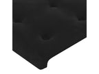 Tête de lit à LED Noir 80x5x118/128 cm Velours QBHI87786