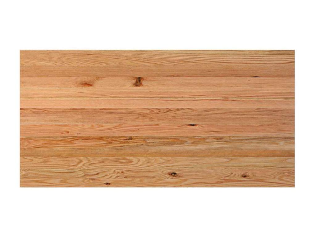 Table à manger marron clair bois de chêne massif rectangulaire QCMZ72494