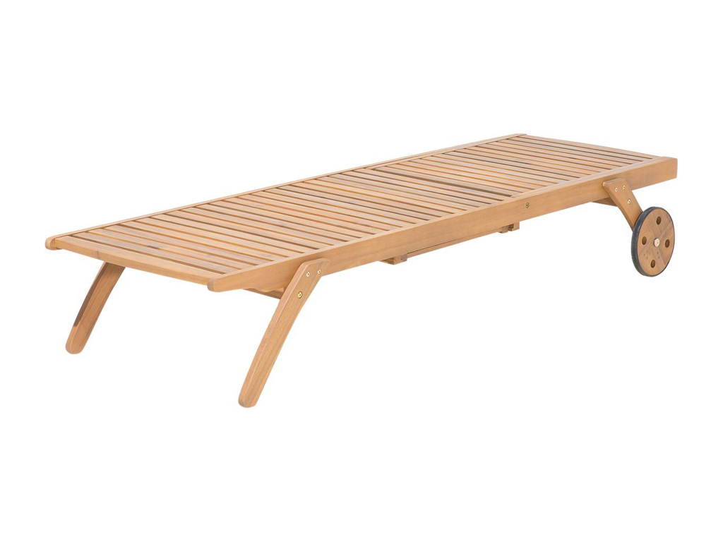 Chaise longue avec coussin Bois Gris Boisona SFAV86050