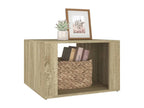 Table de chevet Chêne Boisona 57x55x36 cm Bois d'ingénierie OTSP89785