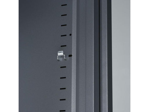 Armoire de bureau portes à rideaux 2 étagères WHYB46218