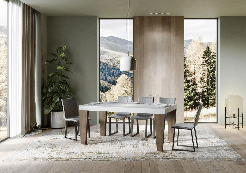 Table blanche, 90 x 180 cm