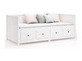 Lit de jour Blanc 90x190 cm Bois de pin massif VCMD40652