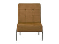 Fauteuil en velours marron, 65 x 79 x 87 cm