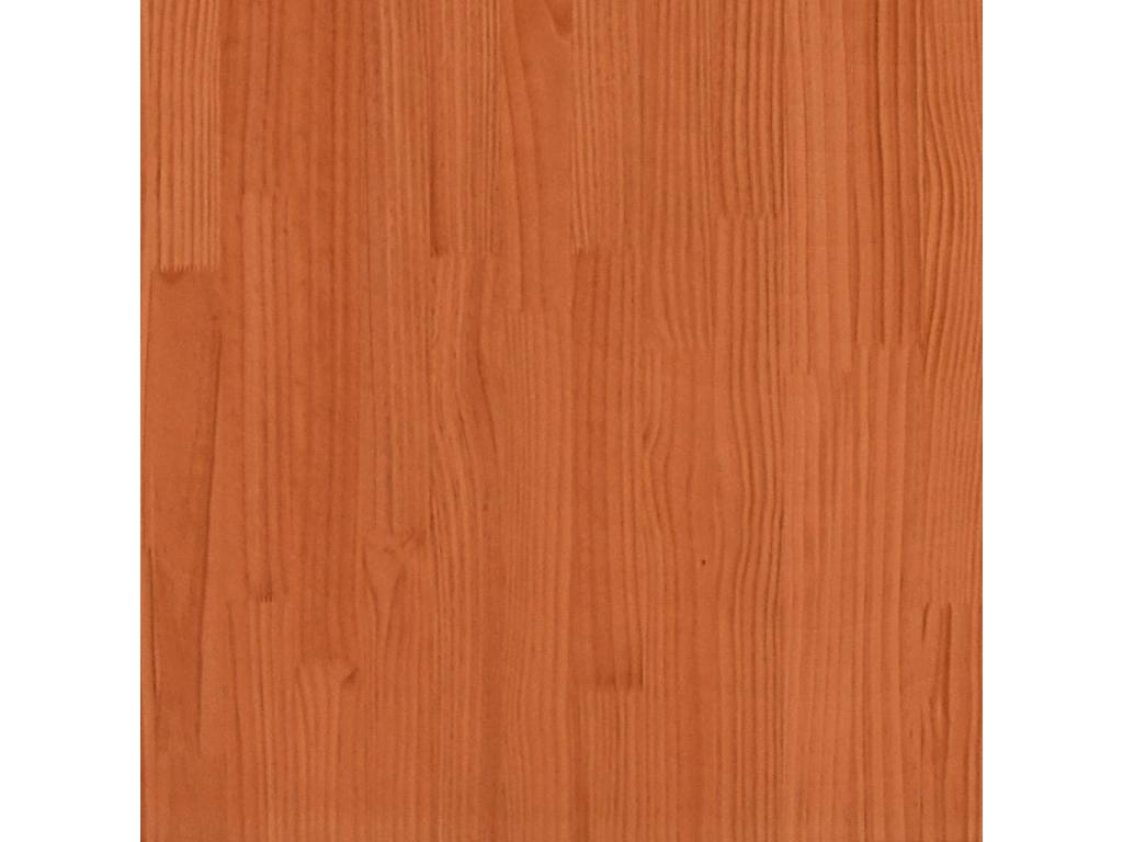 Cadre de lit marron 90x190 bois de pin massif LWLU42948