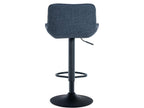 Lot de 2 Tabouret de bar - Tissu / Métal - Bleu - Boisona AXME25533