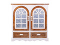 Buffet en bois blanc 90x35x90h LDJH40684