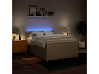 Sommier à Boisona de lit avec matelas Crème 160x200 cm Tissu EWRW79047