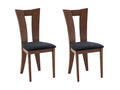 Lot de 2 chaises Boisona - Hêtre massif - Coloris Noyer et expresso SWVY78142