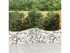 Paniers à gabions arqués 3 pièces 200x50x60/80 cm Fer galvanisé MITN93848