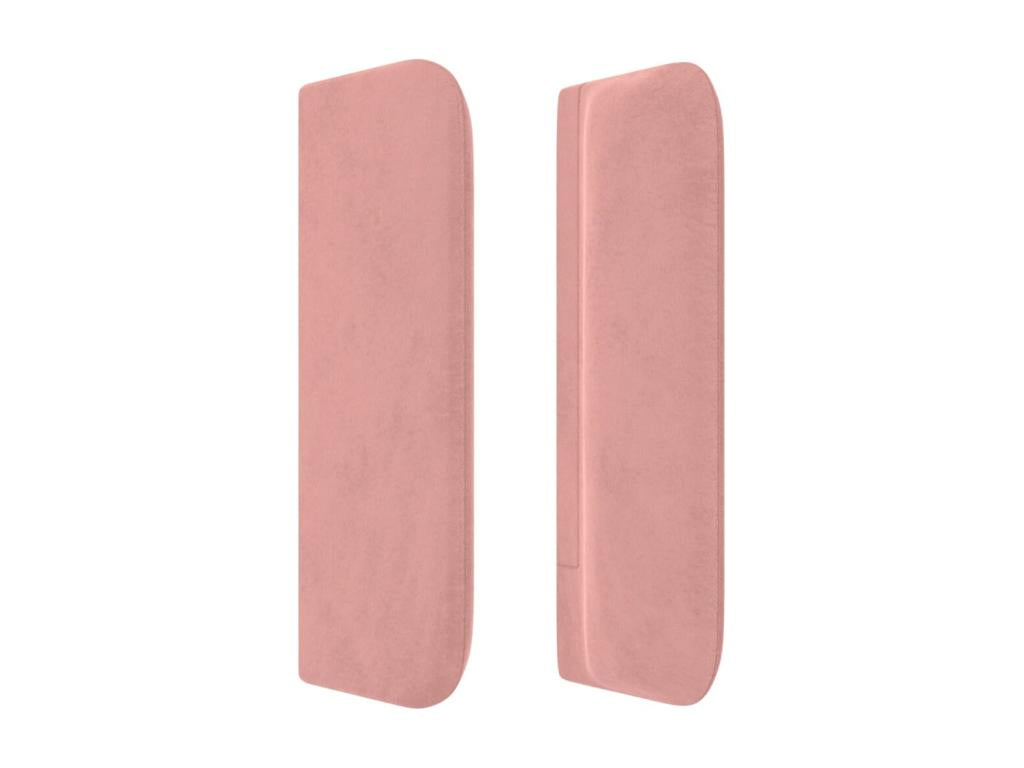 Tête de lit avec oreilles Rose 147x16x78/88 cm Velours UAQM89226
