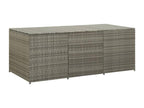 Coffre boîte meuble de résine grise 180x90x75 cm 02 0013119 BKAM27224