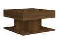 Table basse en bois composite marron, 57 x 57 x 30 cm