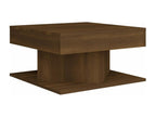 Table basse en bois composite marron, 57 x 57 x 30 cm