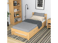 Lit gigogne en bois N01 Pin Naturel 80x200 JBHF15625