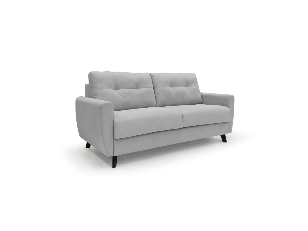 Boisona Canapé lit convertible en tissu doux imperméable T02 208 cm mat- 160x197 gris clair WEPZ96044