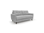 Boisona Canapé lit convertible en tissu doux imperméable T02 208 cm mat- 160x197 gris clair WEPZ96044