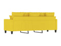 Canapé à 3 places Jaune clair 180 cm Tissu PQFK03795