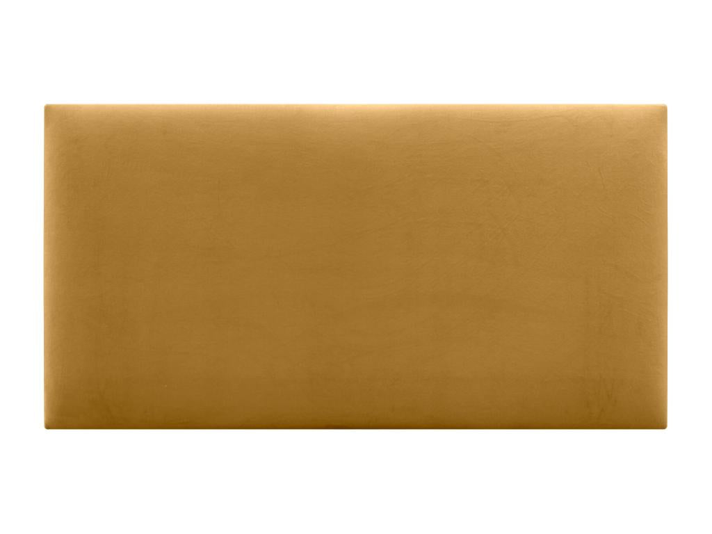 Boisona Tête de Lit Velours Lisse 110x60 Lits 105 - Moutarde OMAS43369