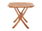 Boisona - Table pliable de jardin 135x85x75 cm Massif du Bois d'Boisona TXLG57146