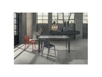 Table extensible de 120cm à 170cm plateau moderne en céramique sur verre trempé gris graphite RBET28783
