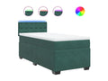 Sommier à lit avec matelas Vert foncé 100x200 cm PPJI97284