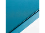 Ensemble table de jardin carrée et 4 bancs en métal bleu Boisona YLJR98271