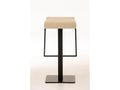 Tabouret de bar - Tissu / Métal noir mat - Crème - Boisona ECIF30971