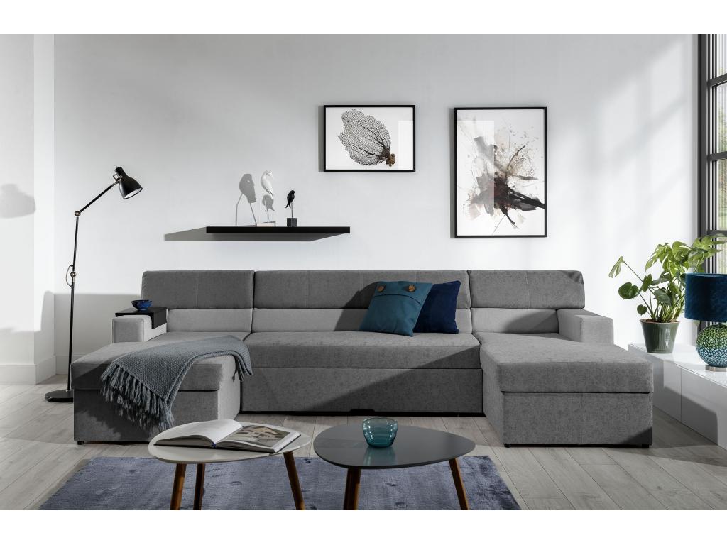 Canapé Boisona L/Tissu-Gris BMTP99708