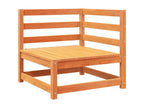Salon de jardin 7 pièces cire marron bois de pin massif GTAU00595