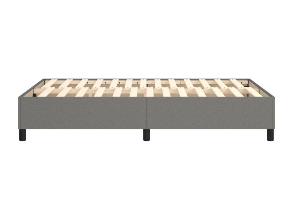 Lit en tissu gris, 120 x 200 cm