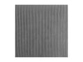 Tabouret en Velours Gris Elarivaé H 41 cm DTHH63989