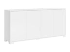 Buffet bas 4 portes 172x40x83 cm Boisona blanc brillant UUSI29878