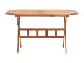 Boisona - Table pliable de jardin 135x85x75 cm Massif du Bois d'Boisona TXLG57146
