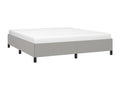 Cadre de lit Gris clair 180x200 cm Tissu FDMY07526
