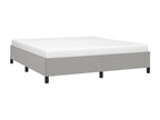 Cadre de lit Gris clair 180x200 cm Tissu FDMY07526
