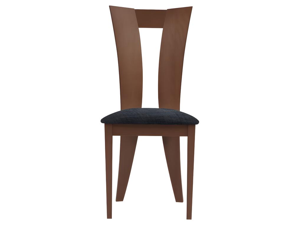 Lot de 2 chaises Boisona - Hêtre massif - Coloris Noyer et expresso SWVY78142