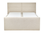 Lit Boxspring Tissu Boisona 160x200 cm Beige clair MGLE74464