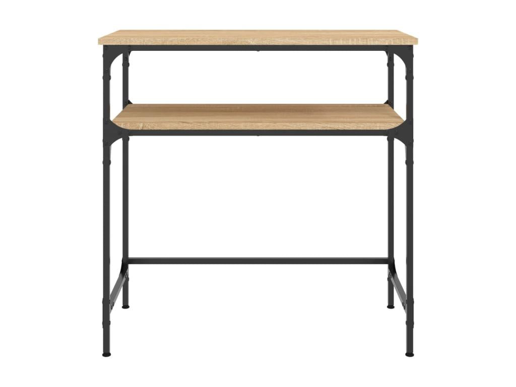 Table console chêne Boisona 75x35,5x75 cm bois d'ingénierie NWEO85832