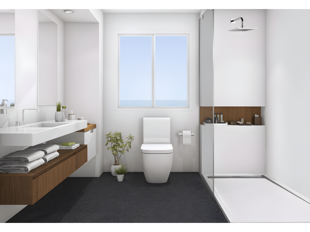 Receveur de douche 80x115 cm avec grille latérale Boisona noir en résine synthétique et poudre de marbre avec drain ZNJI11502