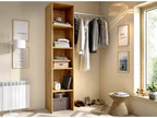 Armoire Boisona Structure pour dressing Cintre ouvert 138x40h186 cm Chêne Nodi QERU21060