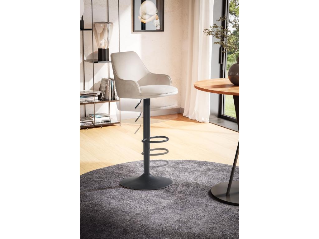 Tabouret de Bar Moderne Velours Chaise Fauteuil de Comptoir Moderne QZGH00643