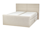 Lit Boxspring Tissu Boisona 160x200 cm Beige clair MGLE74464