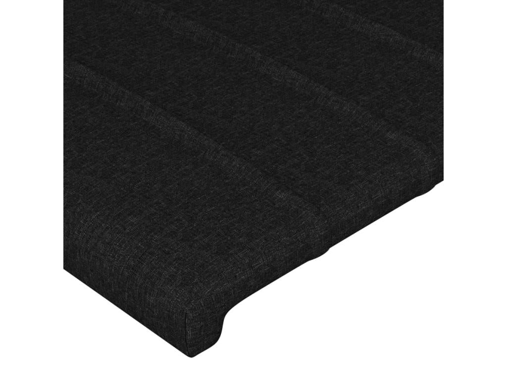 Tête de lit 2 pièces Noir 90x5x78/88 cm Tissu ADAR75319