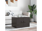 Table basse noir 67x50x44 cm acier LEXA76154