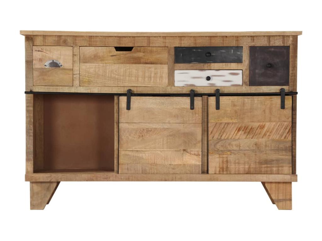Buffet 140x38x90 cm Bois de manguier massif PCBZ18998