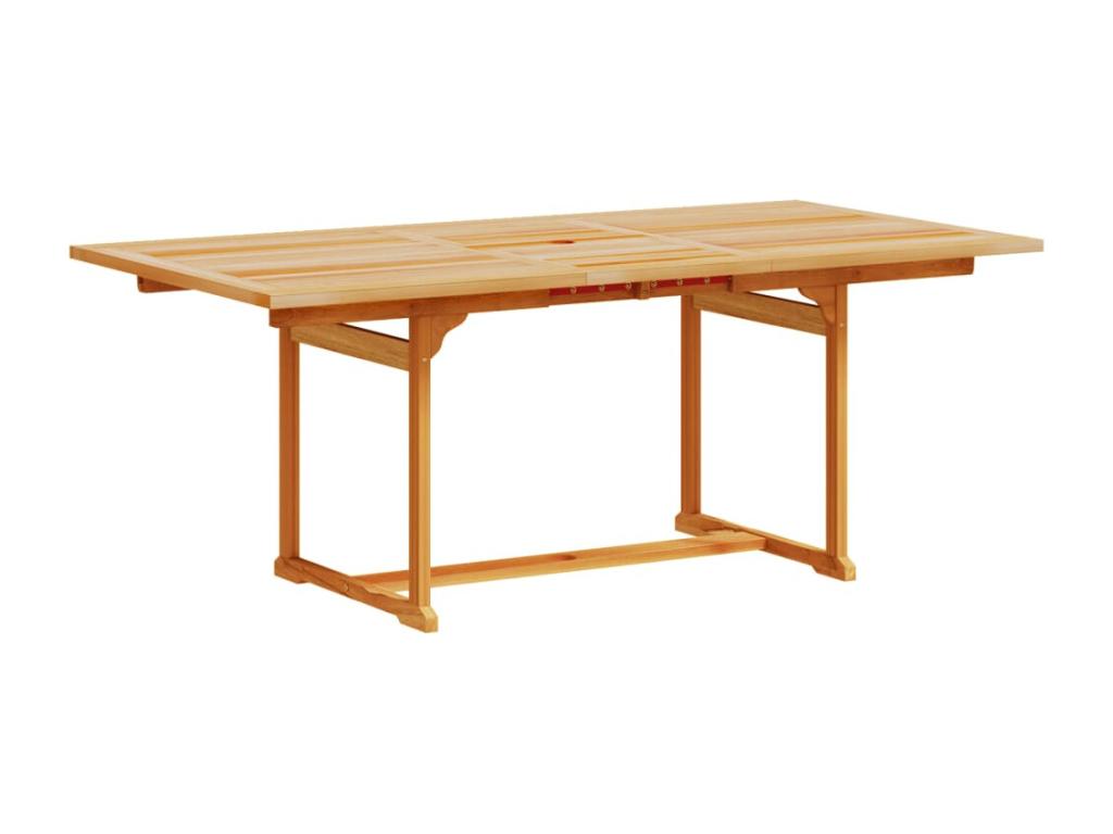 Ensemble à manger de jardin 5 pièces bois d'Boisona solide textilène WIBO52815