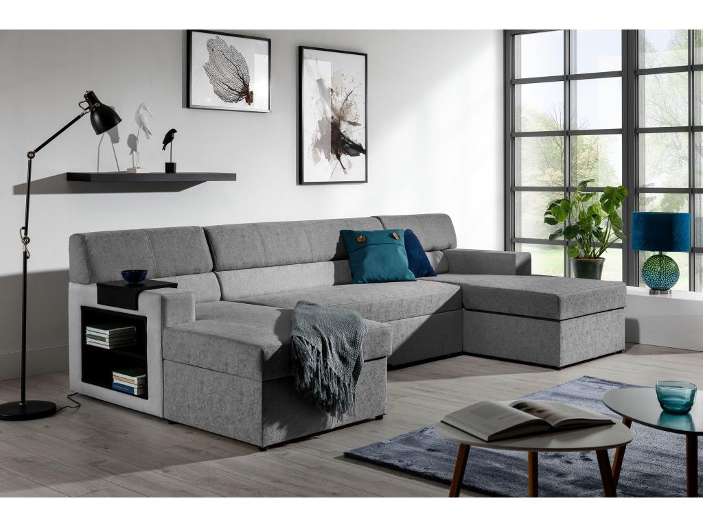 Canapé Boisona L/Tissu-Gris BMTP99708