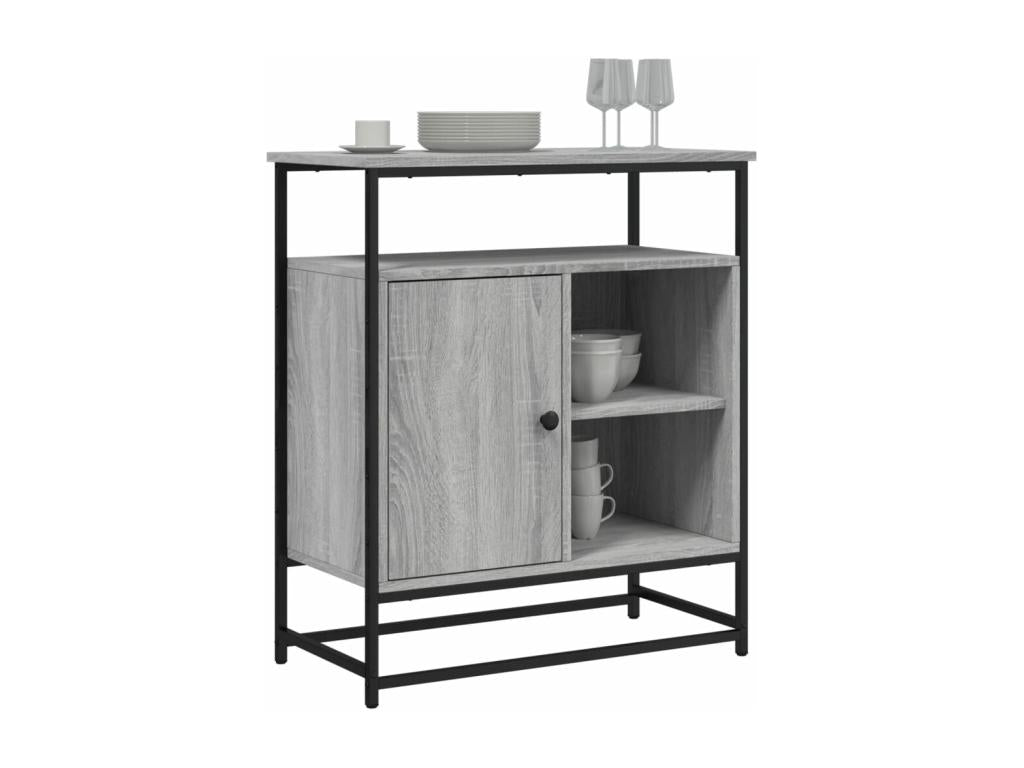 Buffet Boisona gris 69x35x80 cm bois d'ingénierie KAJM85327