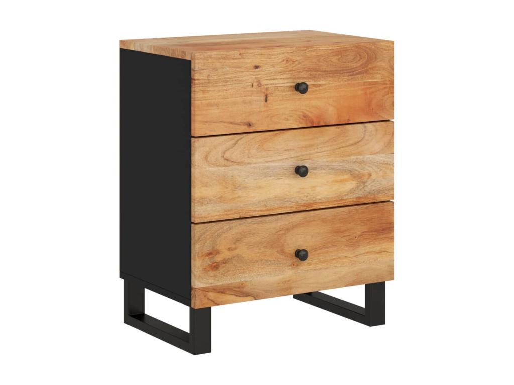 Boisona - Table de chevet 50x33x62cm Bois d'Boisona solide et d'ingénierie CILQ72182
